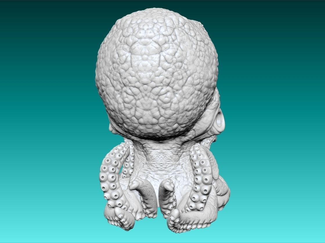 Octopus 3d Print glowing 3D print model_12