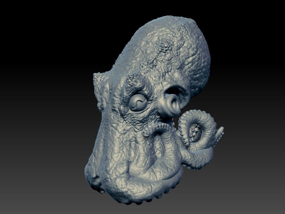 Octopus 3d Print glowing 3D print model_11