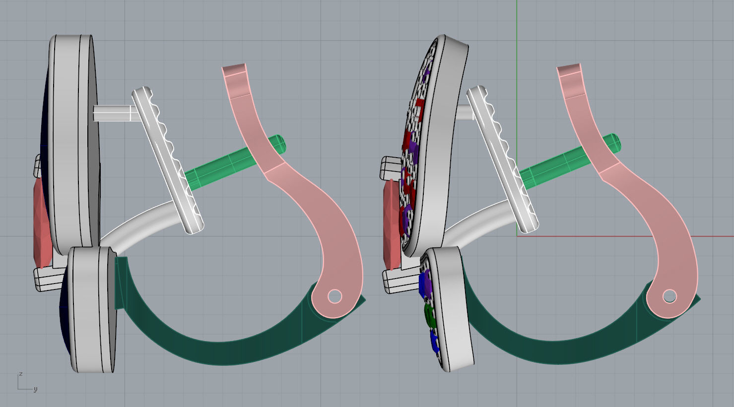  earring  butterfly N - 213 3D print model_13