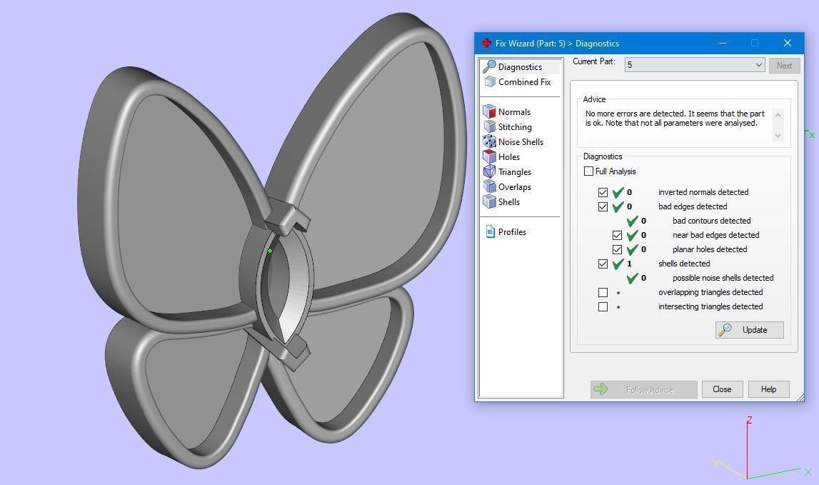  earring  butterfly N - 213 3D print model_10