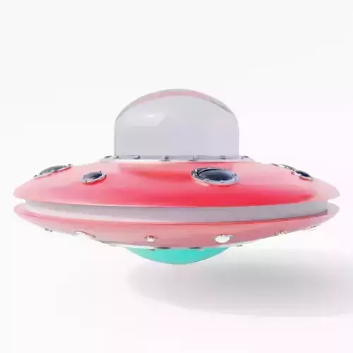 Low Poly UFO spaceship