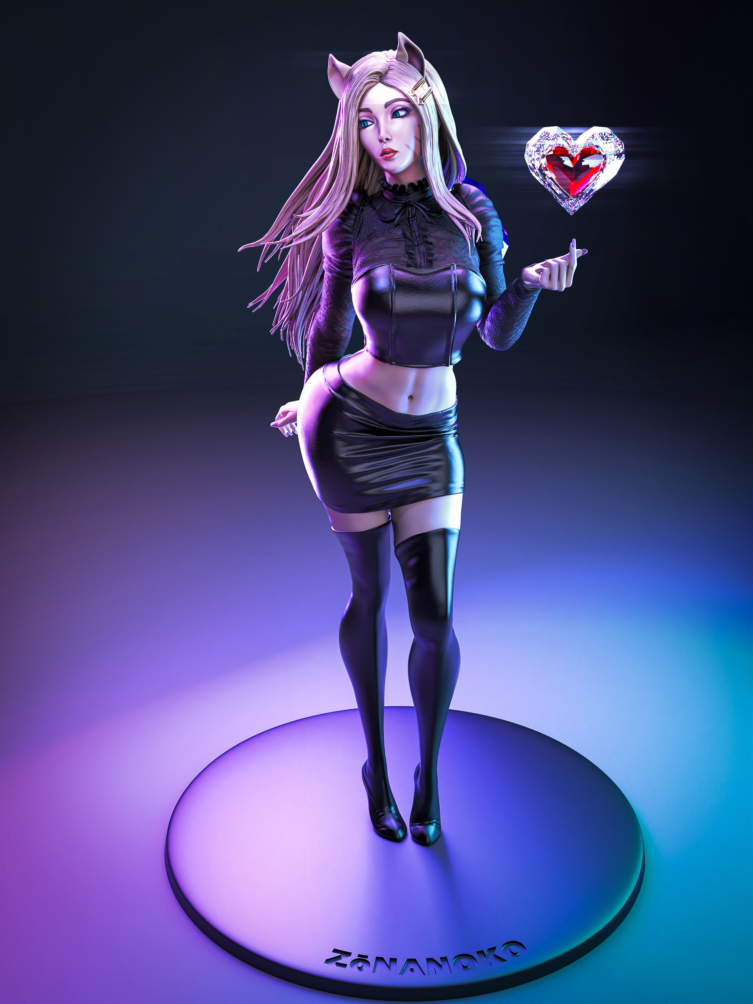 Ahri - The Baddest Fan Art 3D Print 3D print model_9