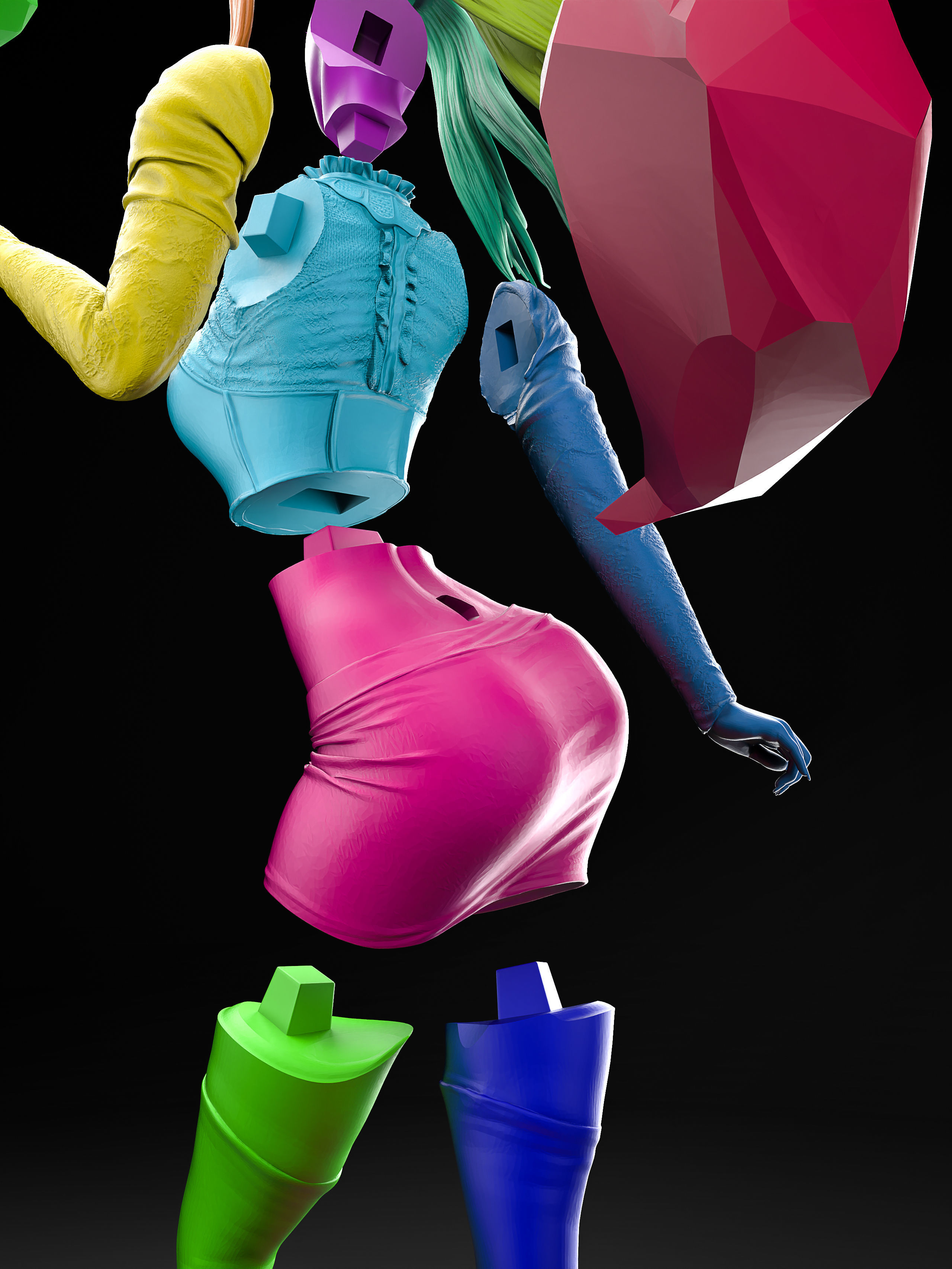 Ahri - The Baddest Fan Art 3D Print 3D print model_24