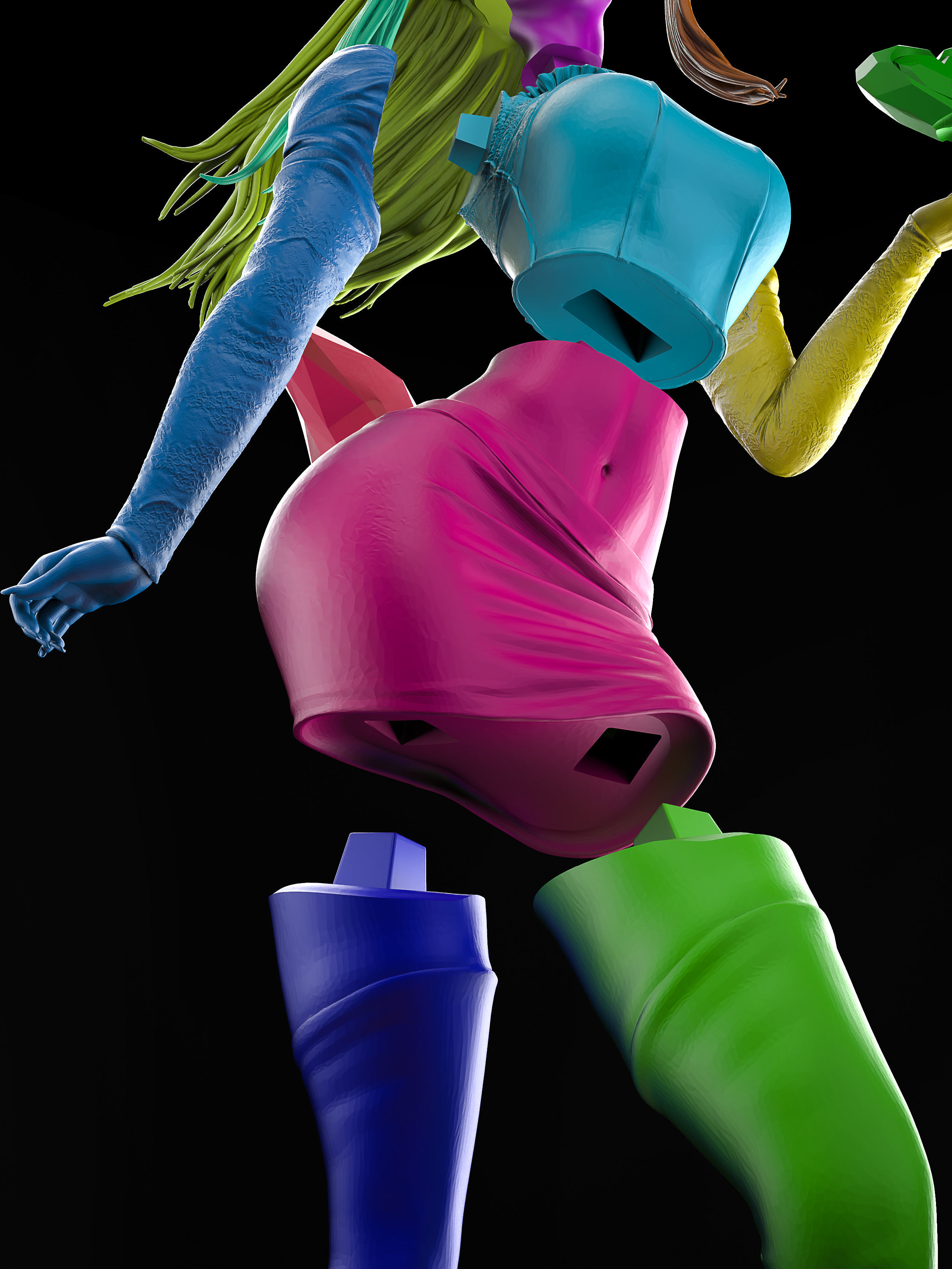 Ahri - The Baddest Fan Art 3D Print 3D print model_25