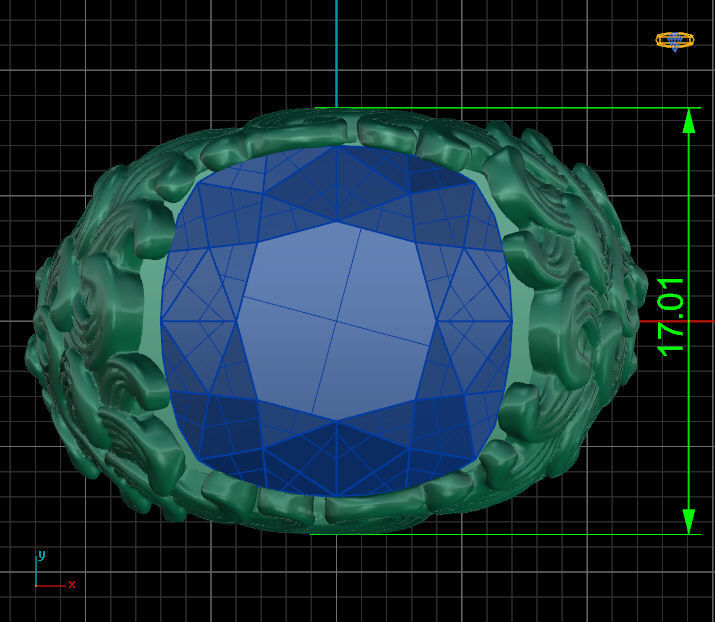 wave ring Silver Gold  Print 3D print model_6