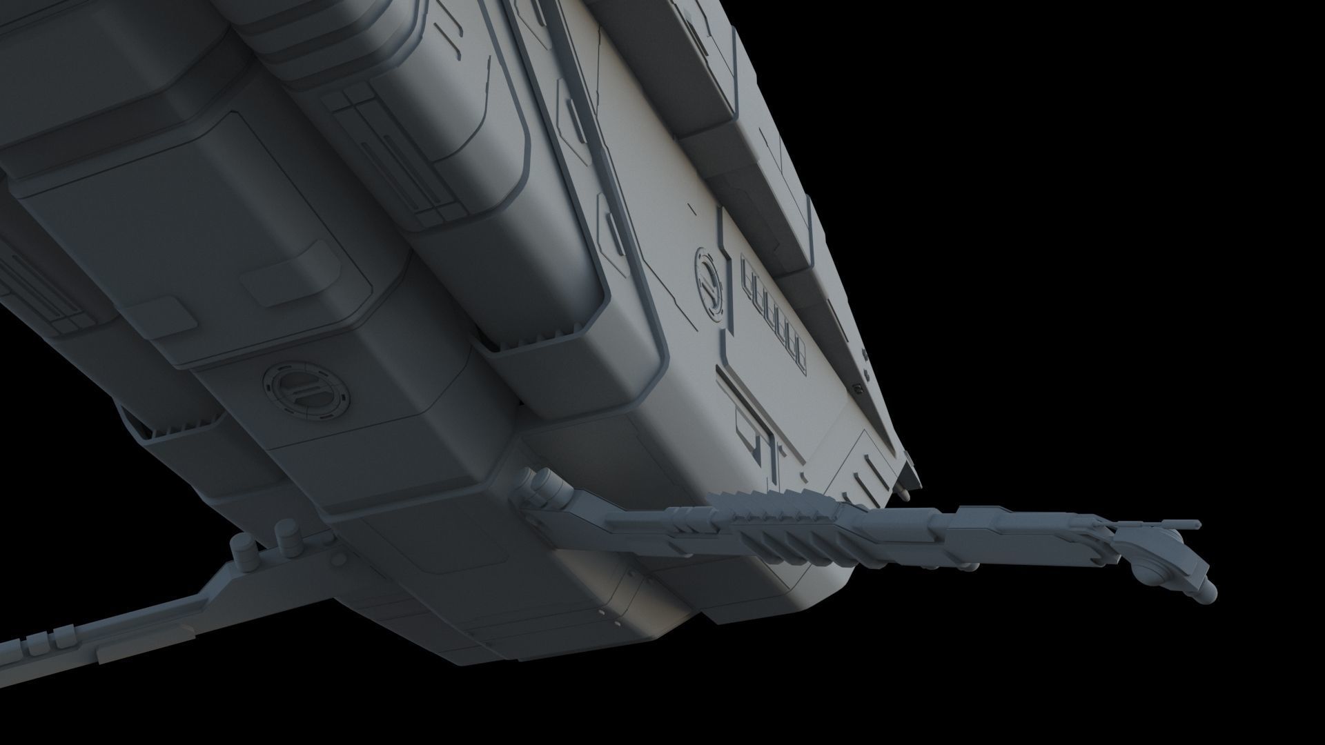 Sci Fi Spaceship - Patrol Cruiser 3D model_20