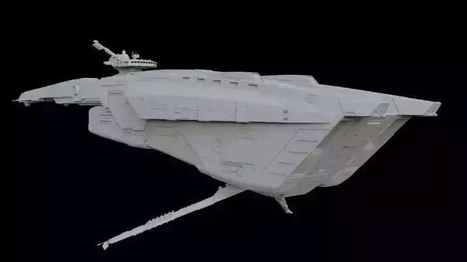 Sci Fi Spaceship - Patrol Cruiser 3D model