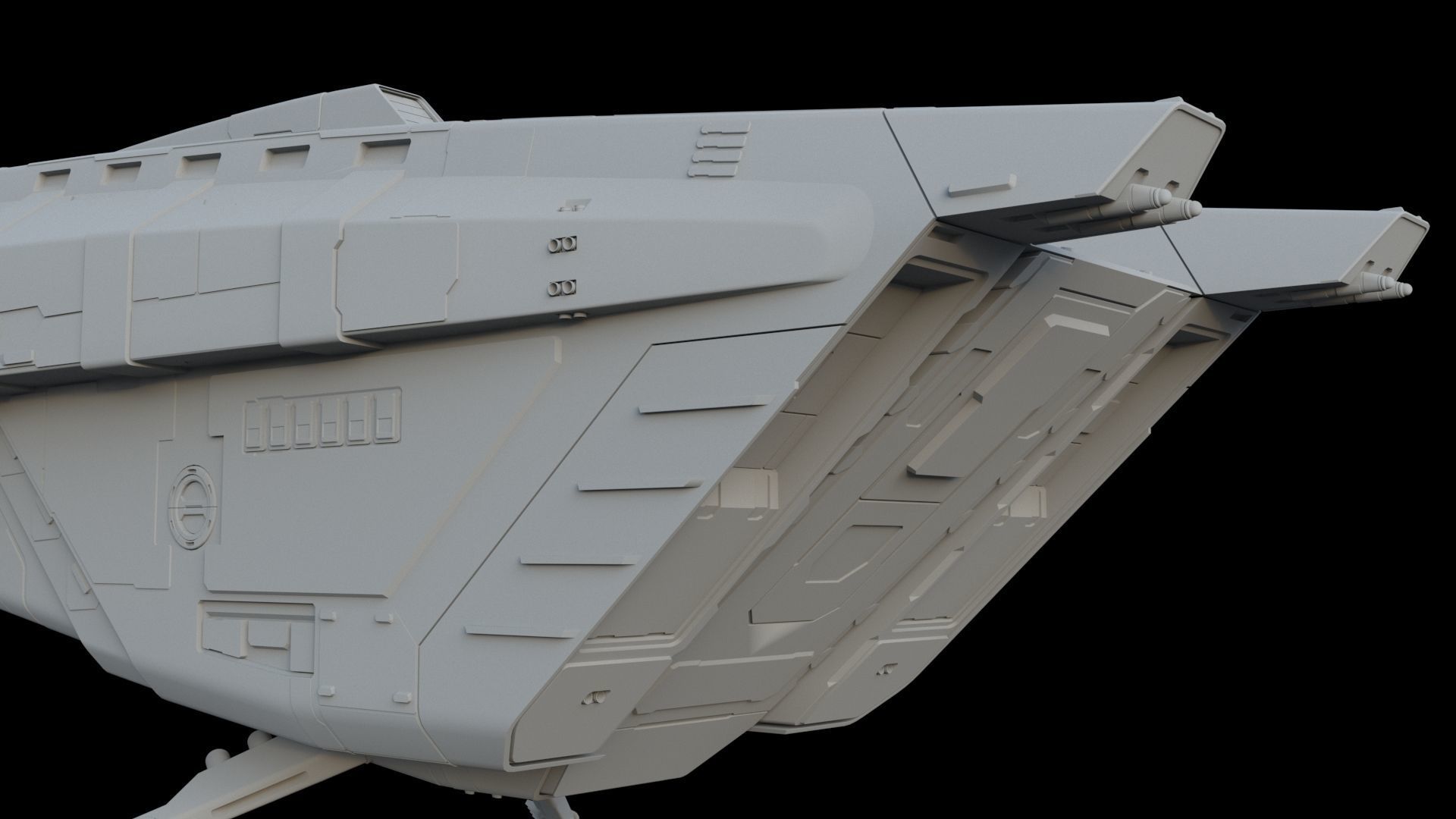 Sci Fi Spaceship - Patrol Cruiser 3D model_21