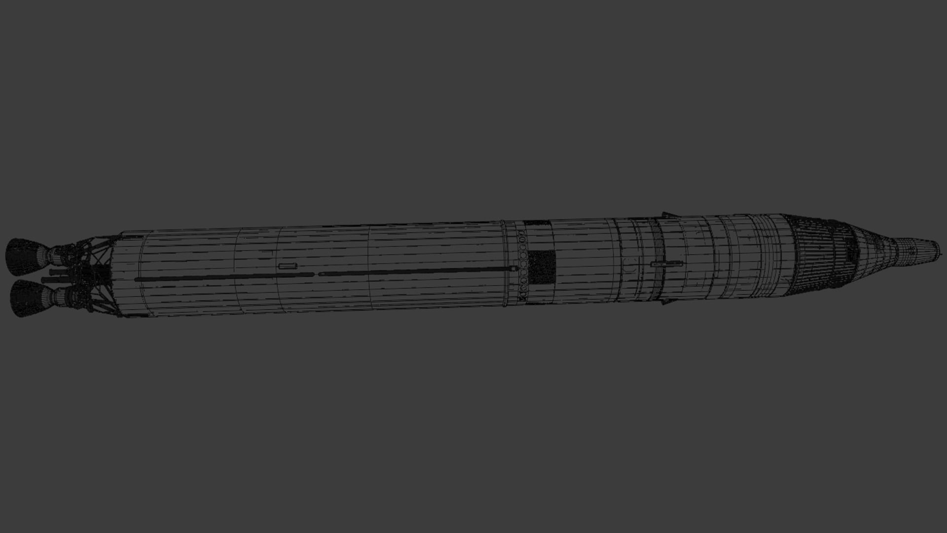 Titan II Gemini Rocket 3D model_18
