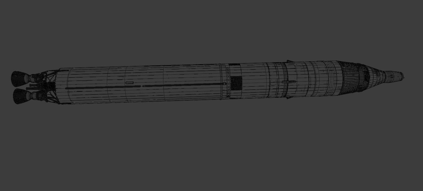 Titan II Gemini Rocket 3D model_17