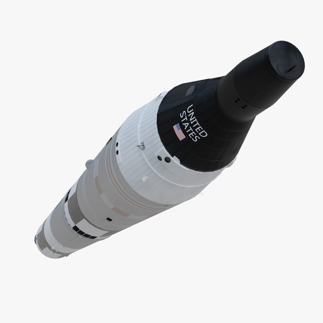 Titan II Gemini Rocket 3D model_3