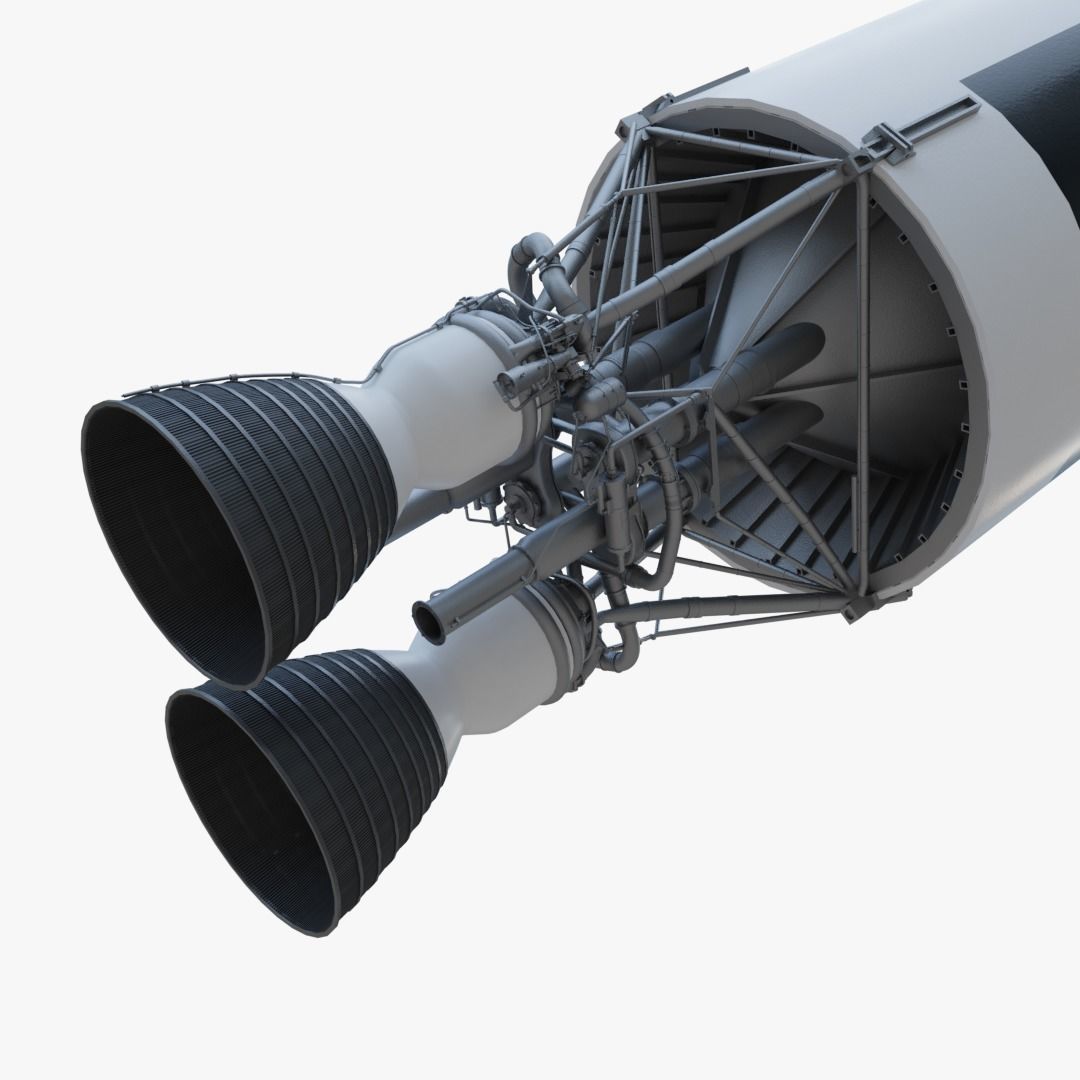 Titan II Gemini Rocket 3D model_2