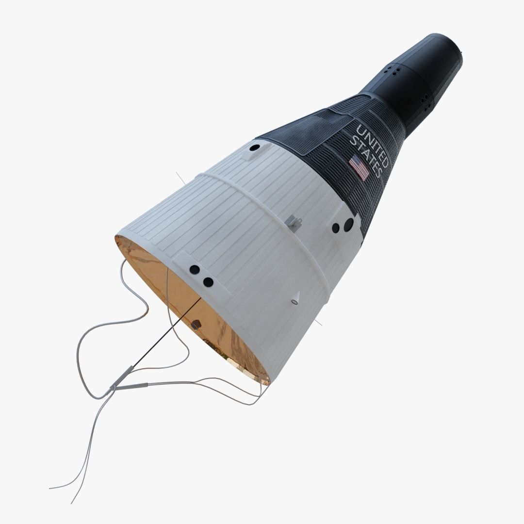 Titan II Gemini Rocket 3D model_8