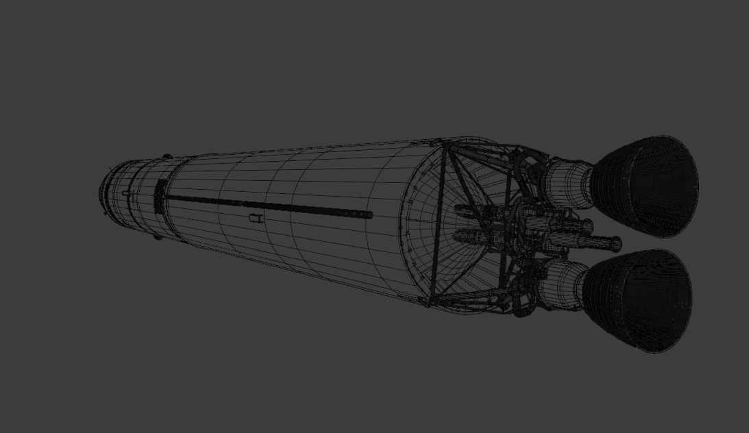 Titan II Gemini Rocket 3D model_13