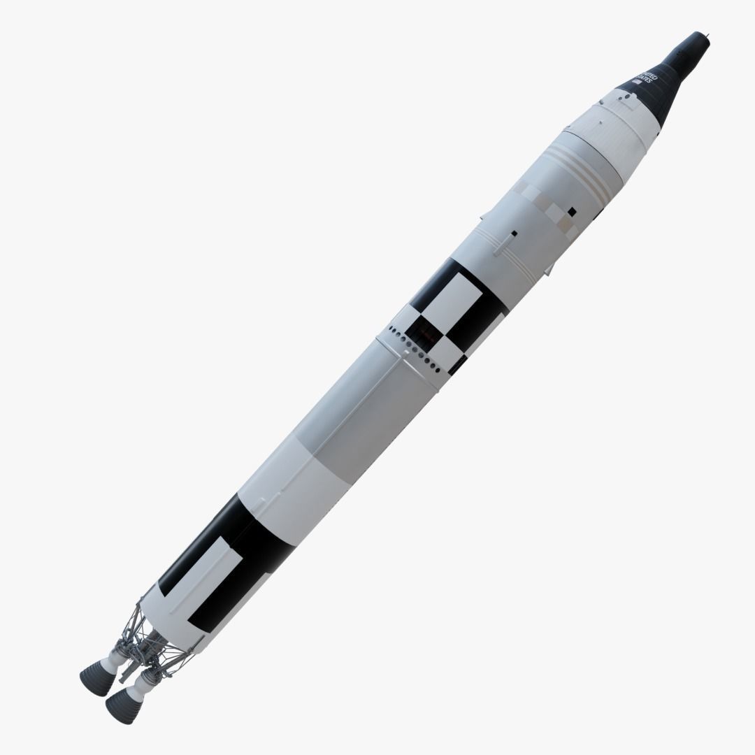 Titan II Gemini Rocket 3D model_4