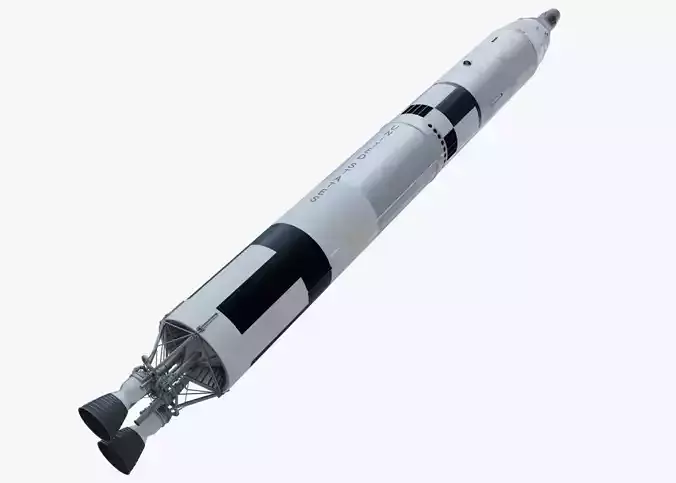 Titan II Gemini Rocket 3D model Titan II Gemini Rocket 3D model