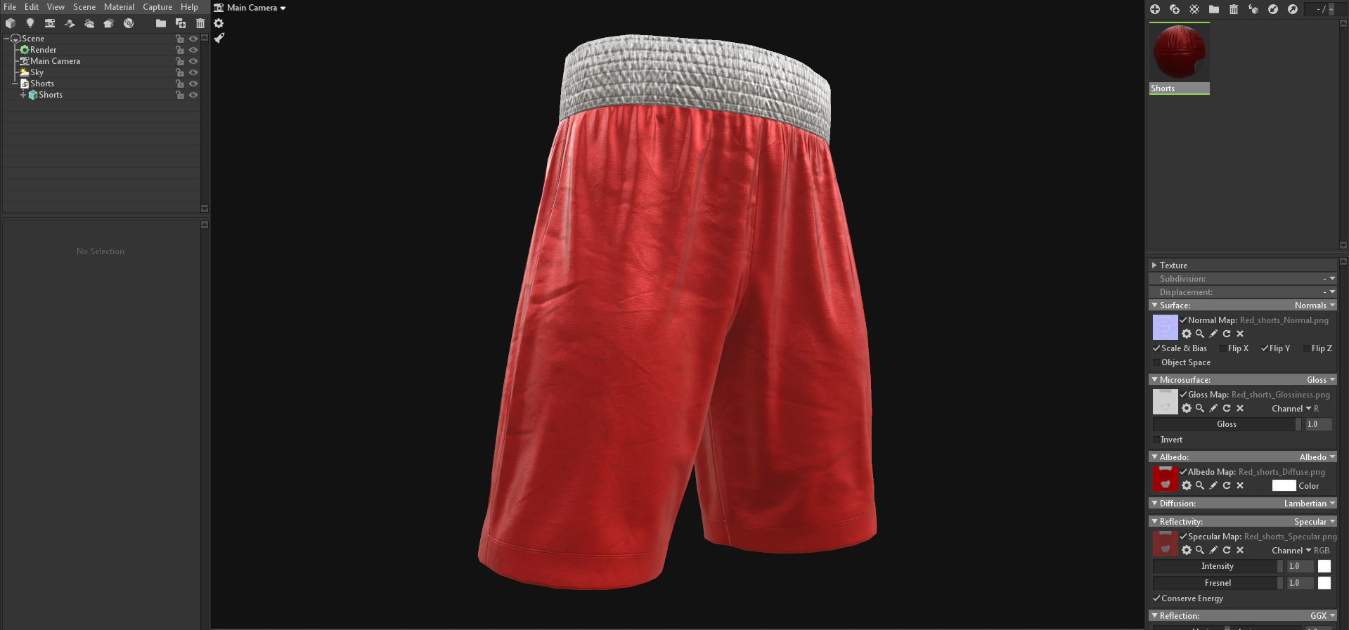 Boxing shorts pack 3D Model Collection_32