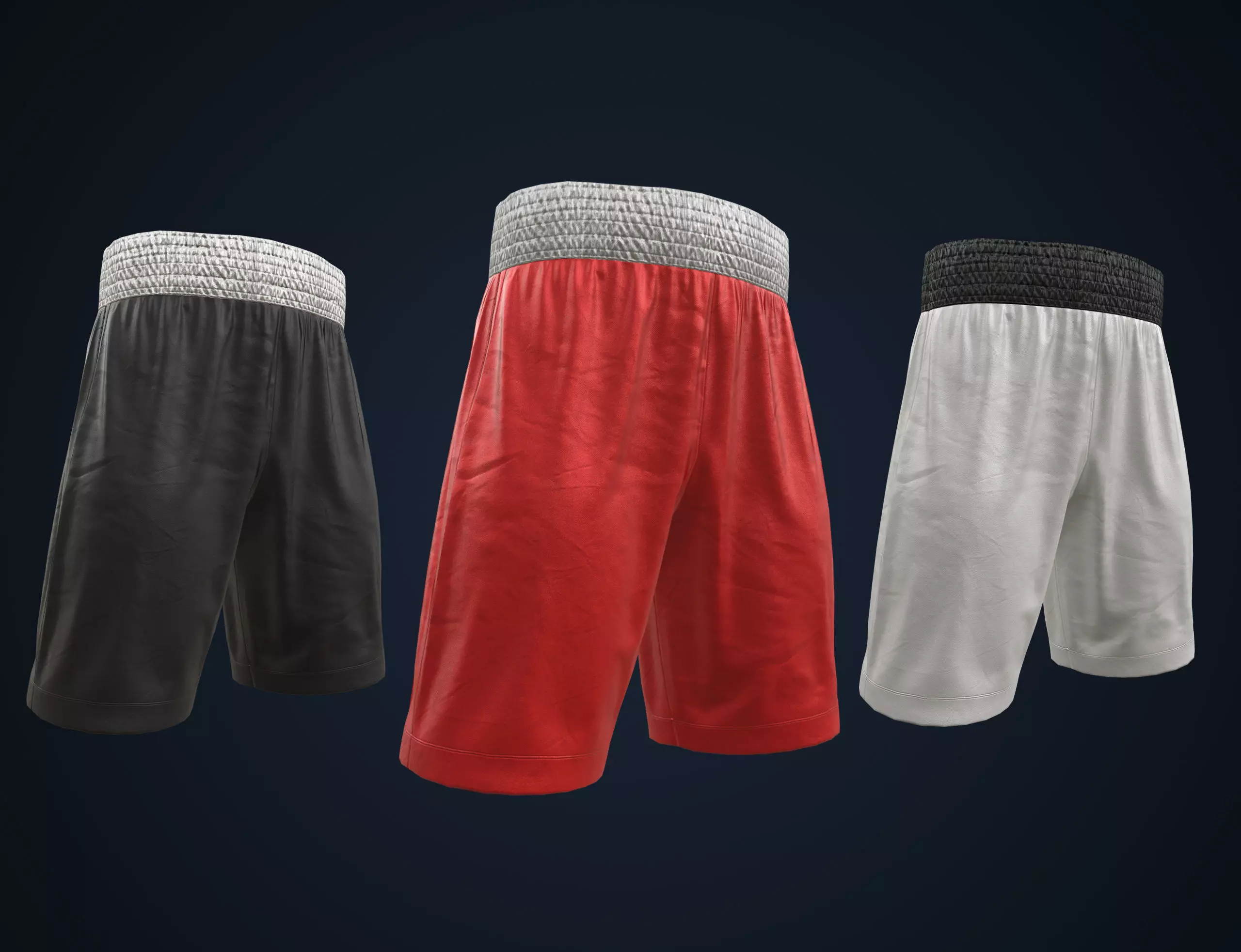Boxing shorts pack 3D Model Collection_0
