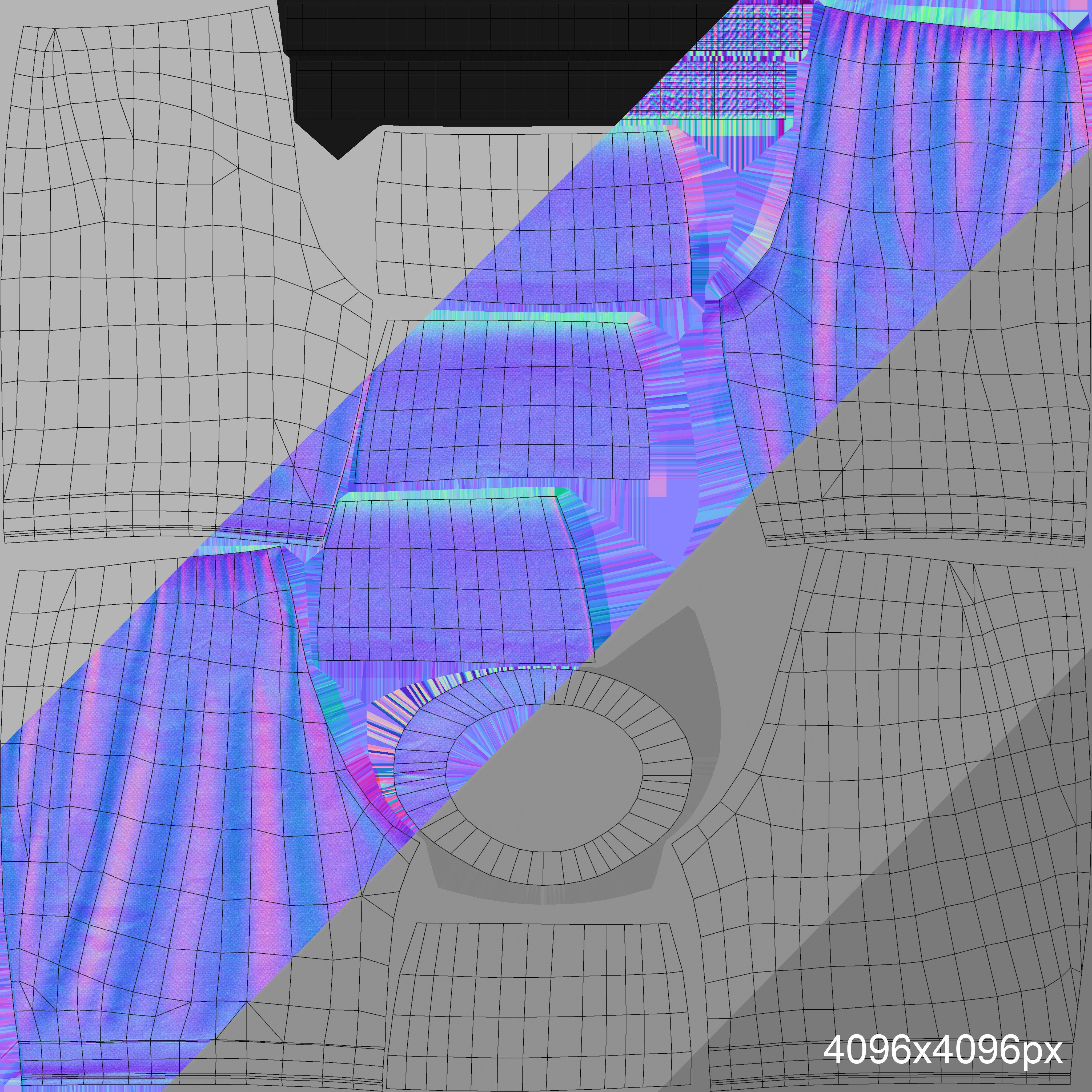 Boxing shorts pack 3D Model Collection_29