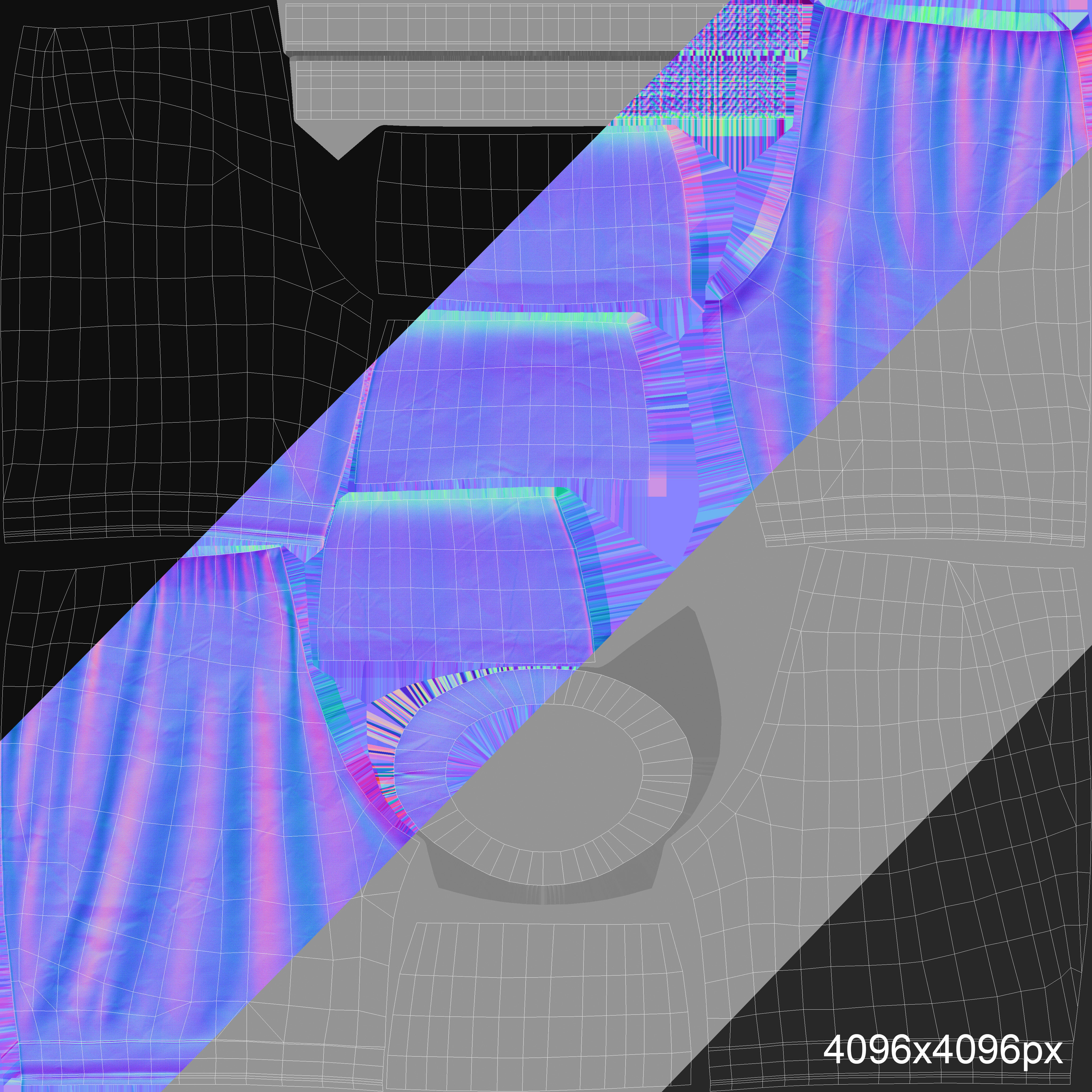 Boxing shorts pack 3D Model Collection_27