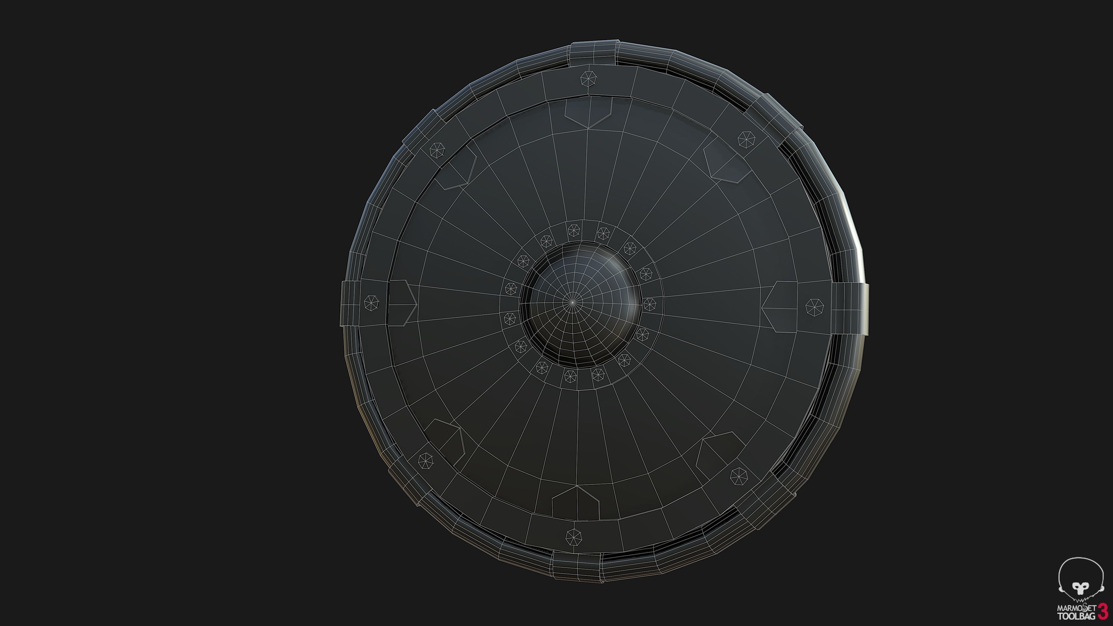 Viking Shields PBR Low-poly 3D model_6