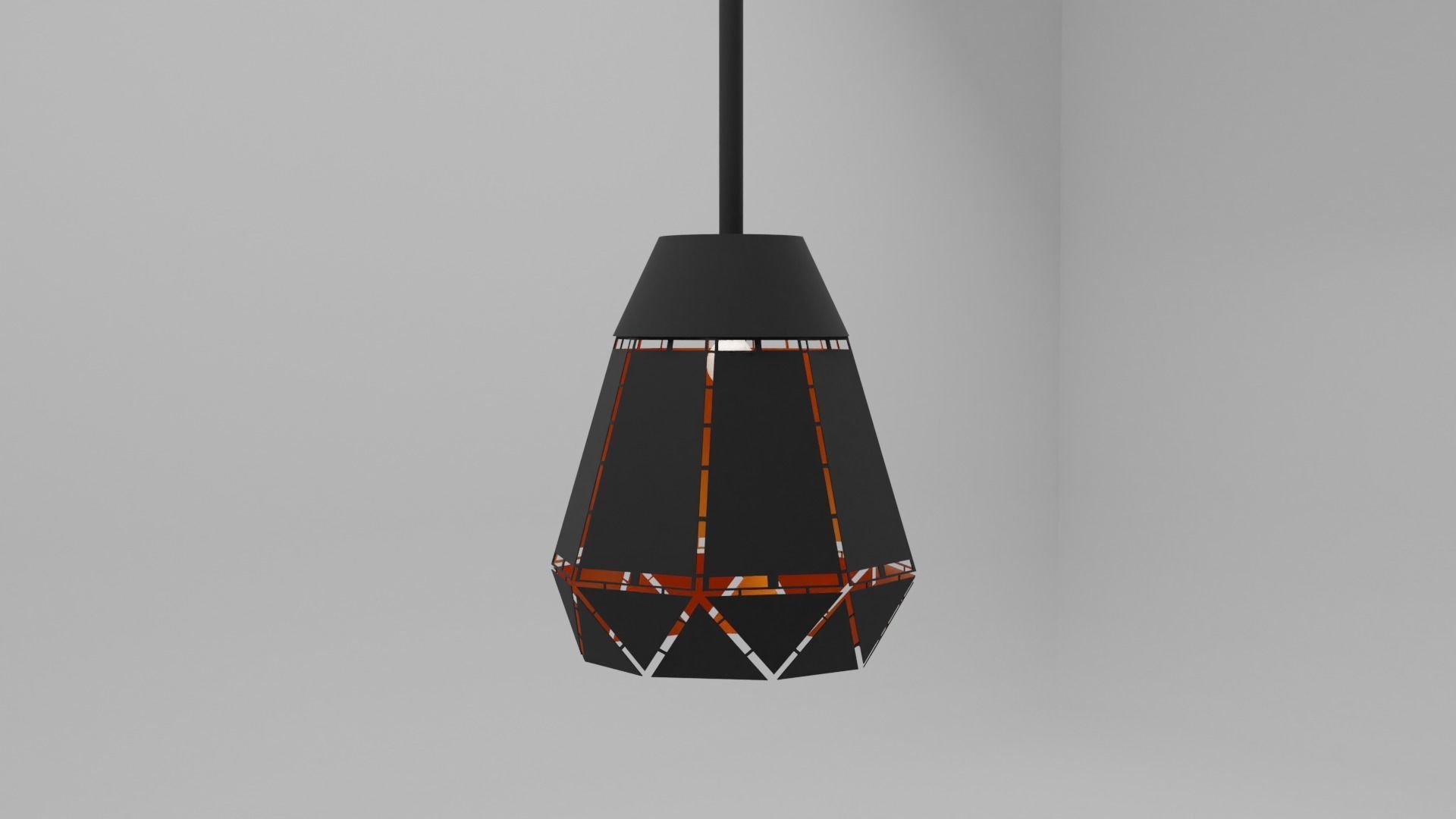 Hightech lamp 3D model CGTrader