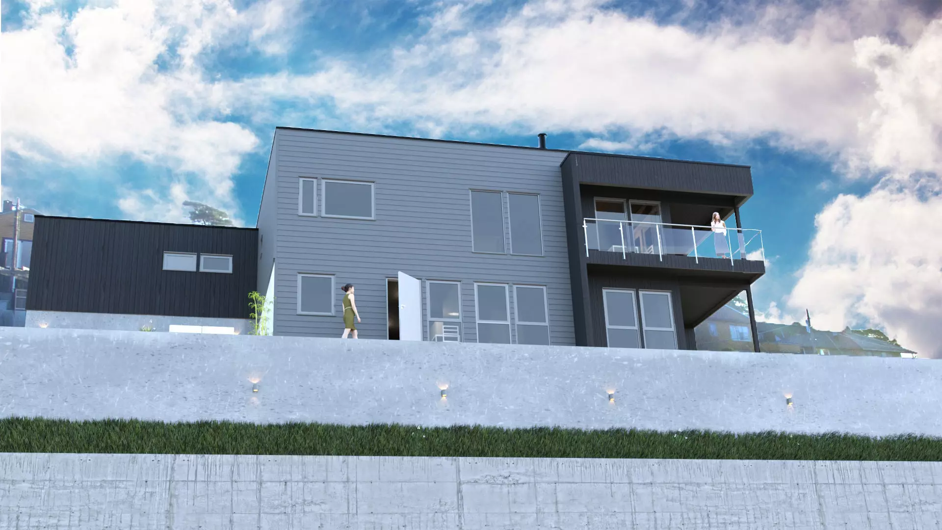 Modern House Model 3D model_0