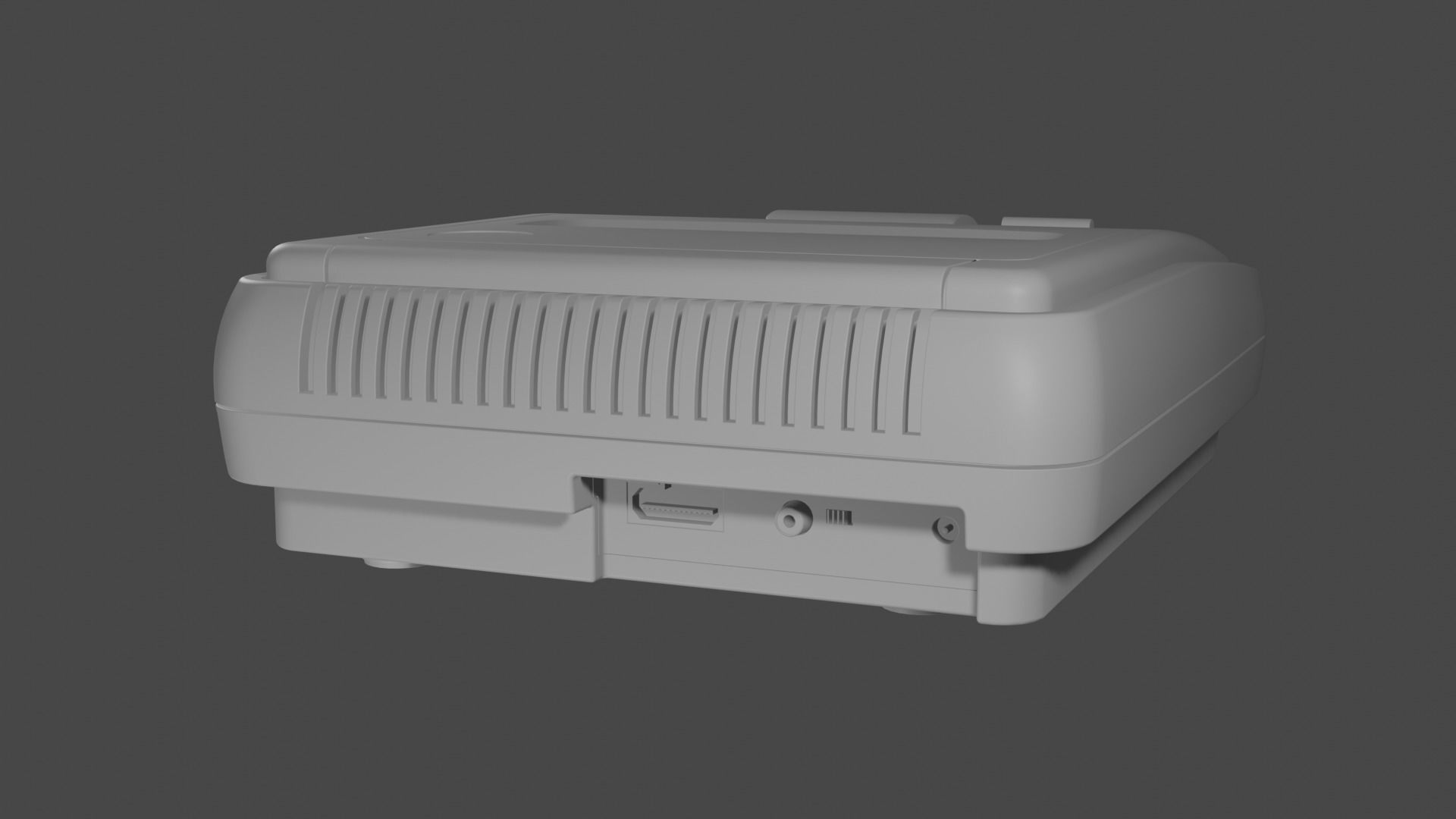 Super Nintendo Entertainment System SNES PAL 3D model_25
