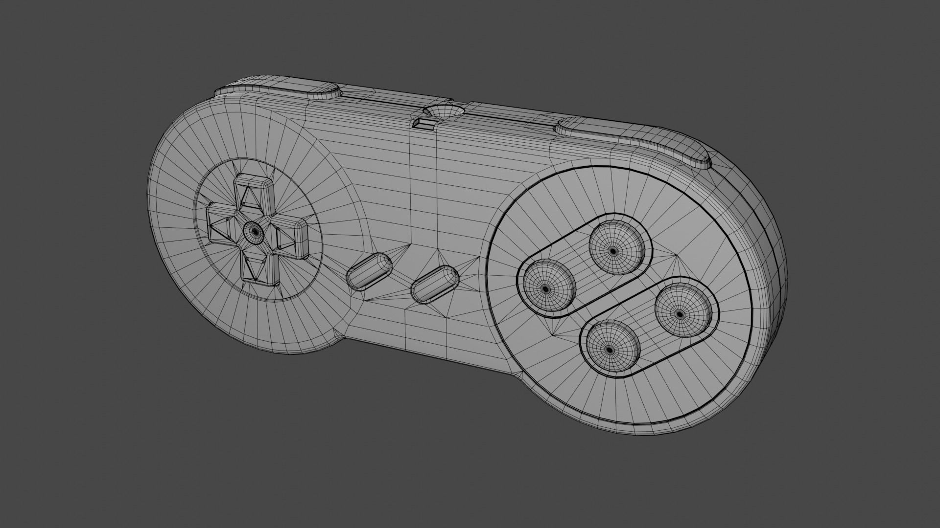 Super Nintendo Entertainment System SNES PAL 3D model_30
