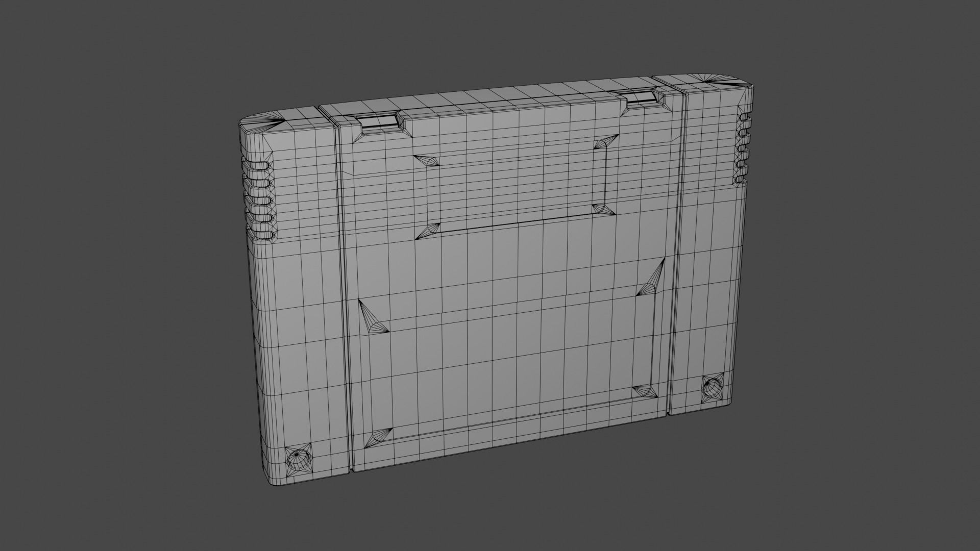 Super Nintendo Entertainment System SNES PAL 3D model_38
