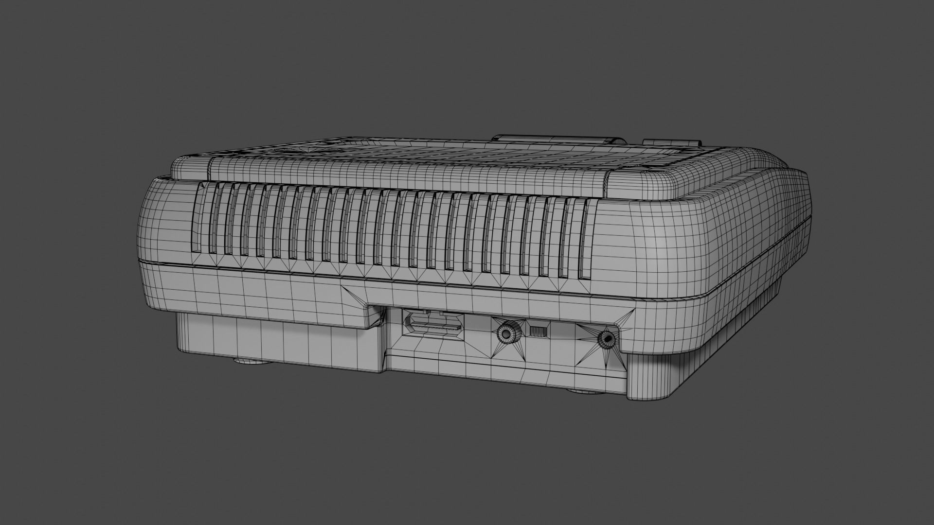Super Nintendo Entertainment System SNES PAL 3D model_26