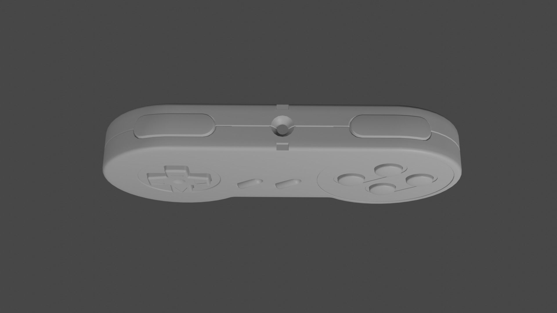 Super Nintendo Entertainment System SNES PAL 3D model_33