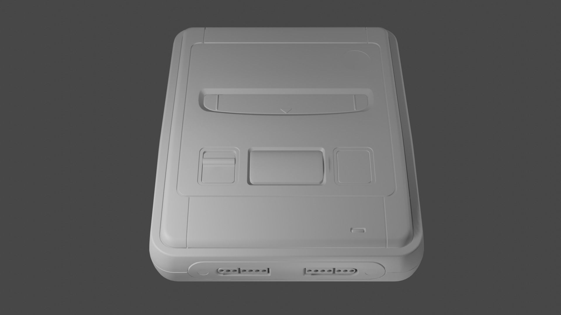 Super Nintendo Entertainment System SNES PAL 3D model_23