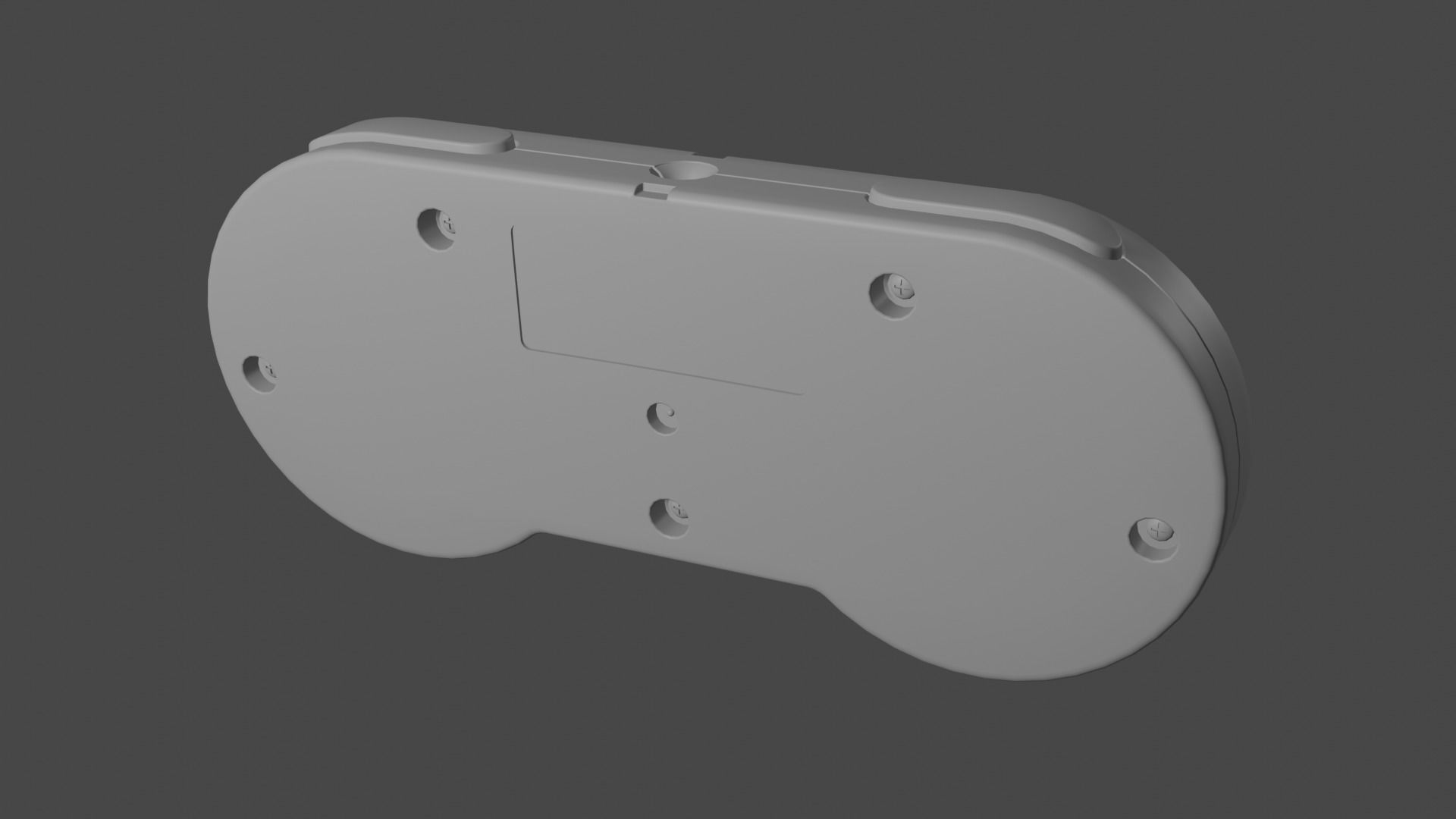 Super Nintendo Entertainment System SNES PAL 3D model_31