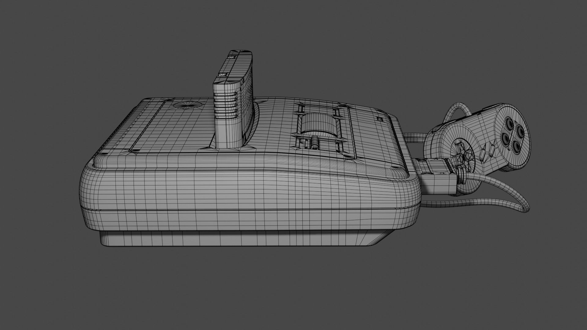 Super Nintendo Entertainment System SNES PAL 3D model_20