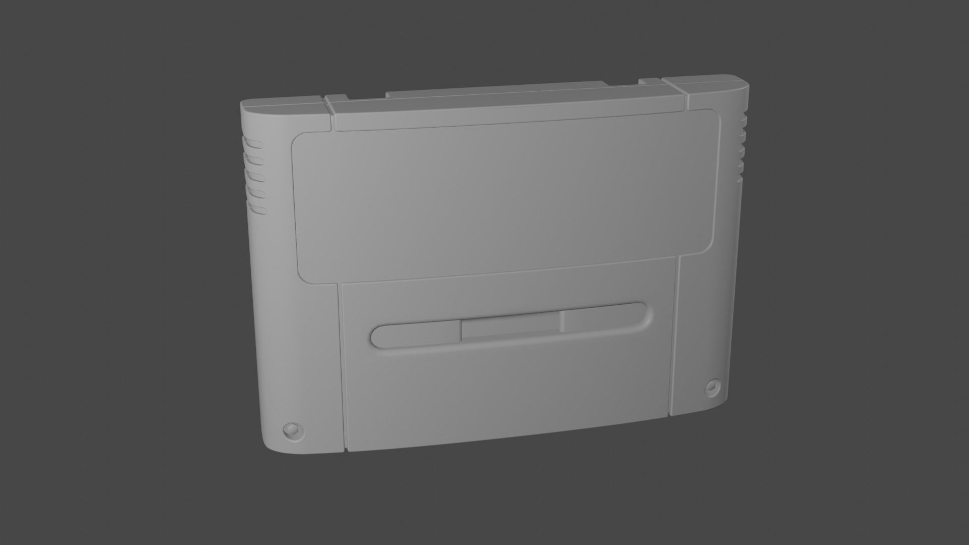 Super Nintendo Entertainment System SNES PAL 3D model_35