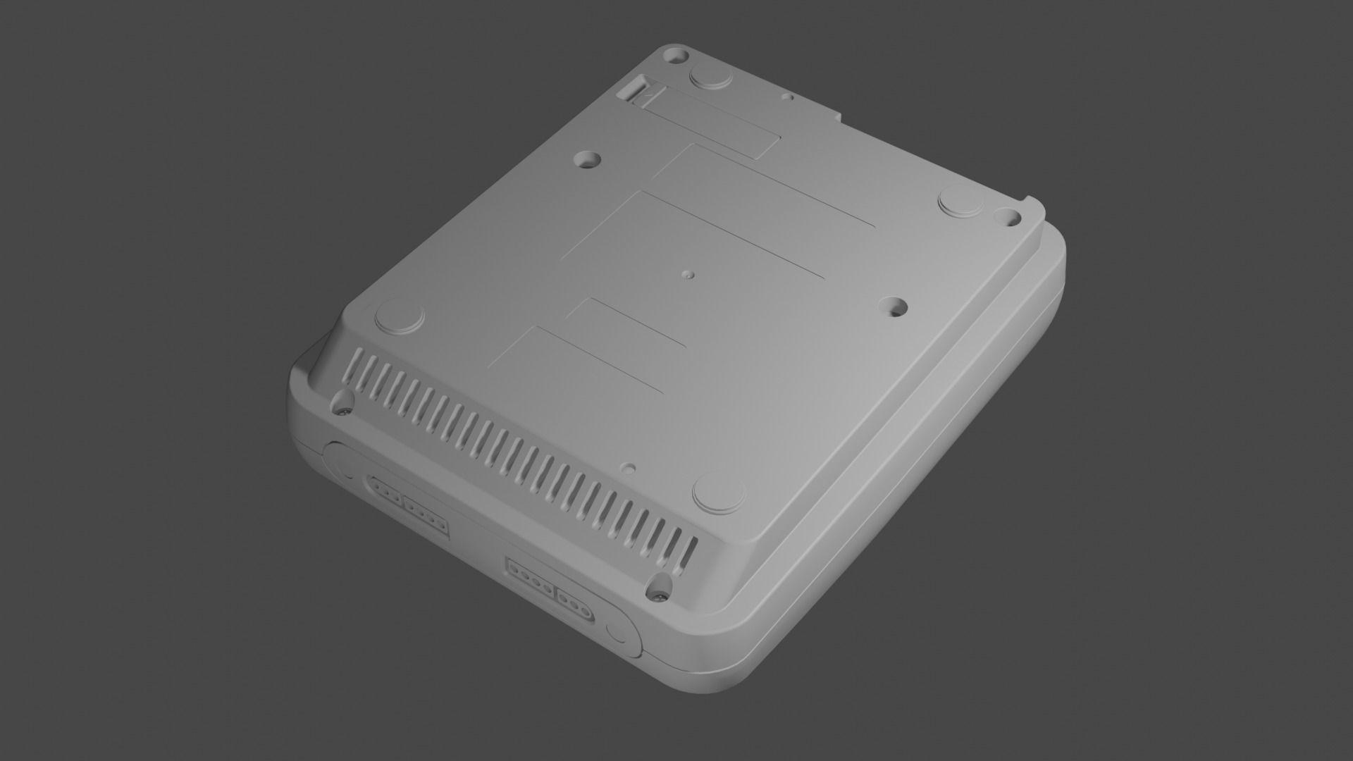Super Nintendo Entertainment System SNES PAL 3D model_27