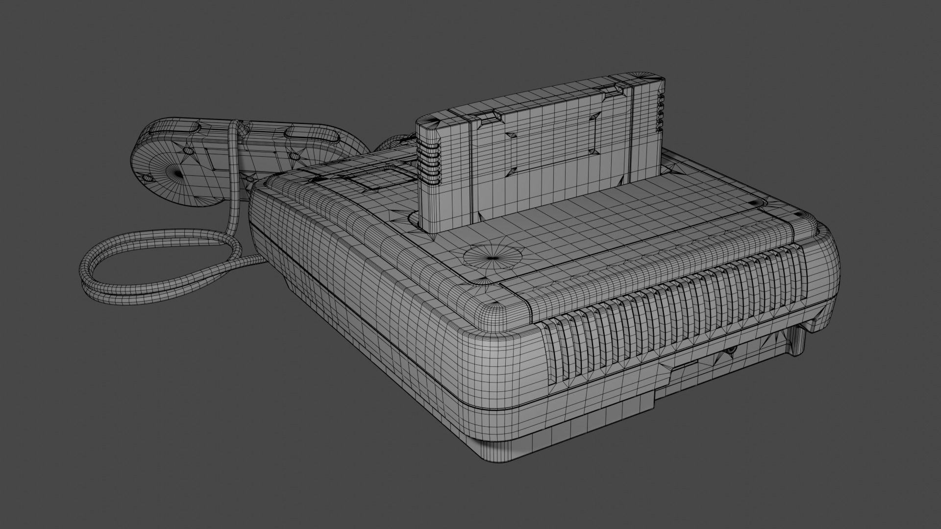 Super Nintendo Entertainment System SNES PAL 3D model_18