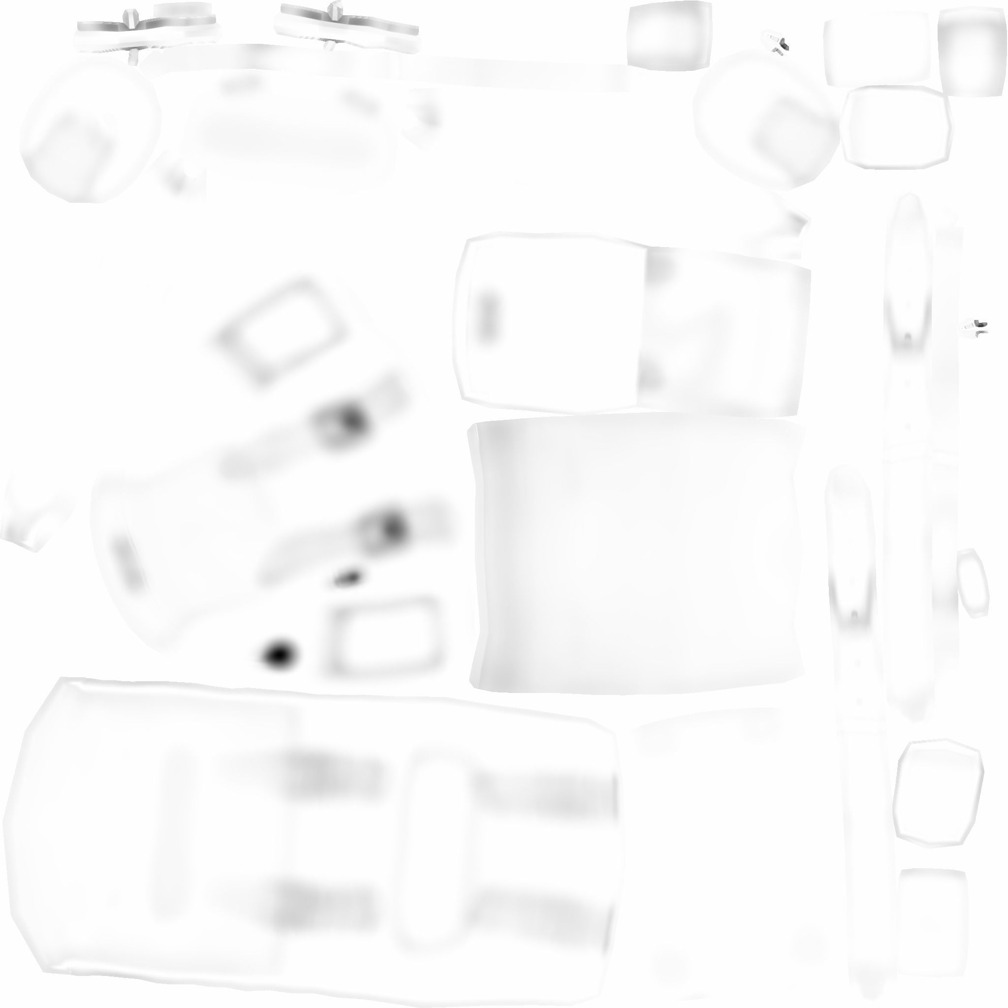 Blue Camping Backpack - Character Costume Low-poly 3D model_18