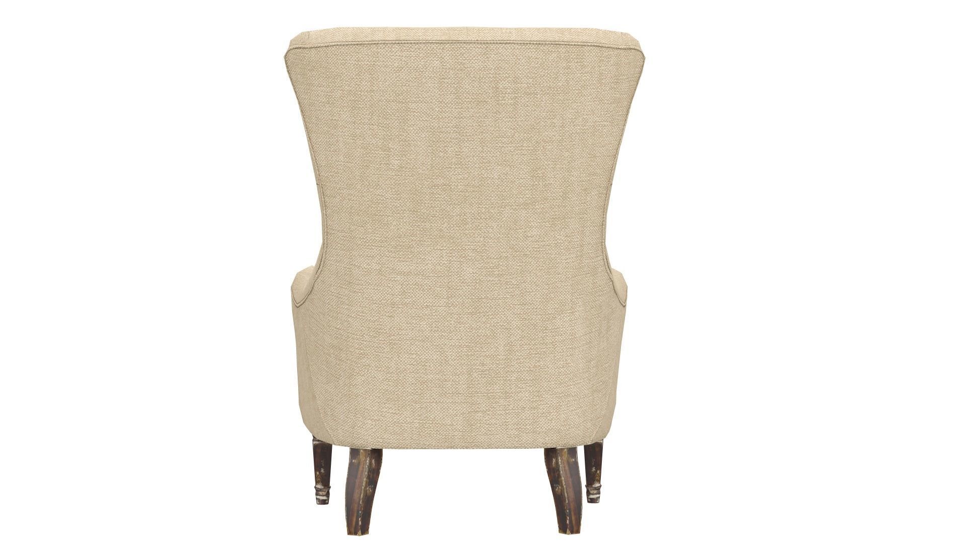 Armchair Aidan Gray Low-poly 3D model_7