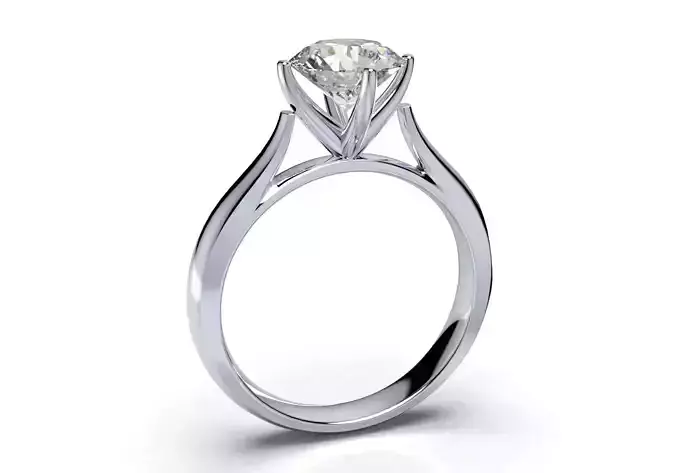 Engagement Ring Solitaire CAD Design-CC119