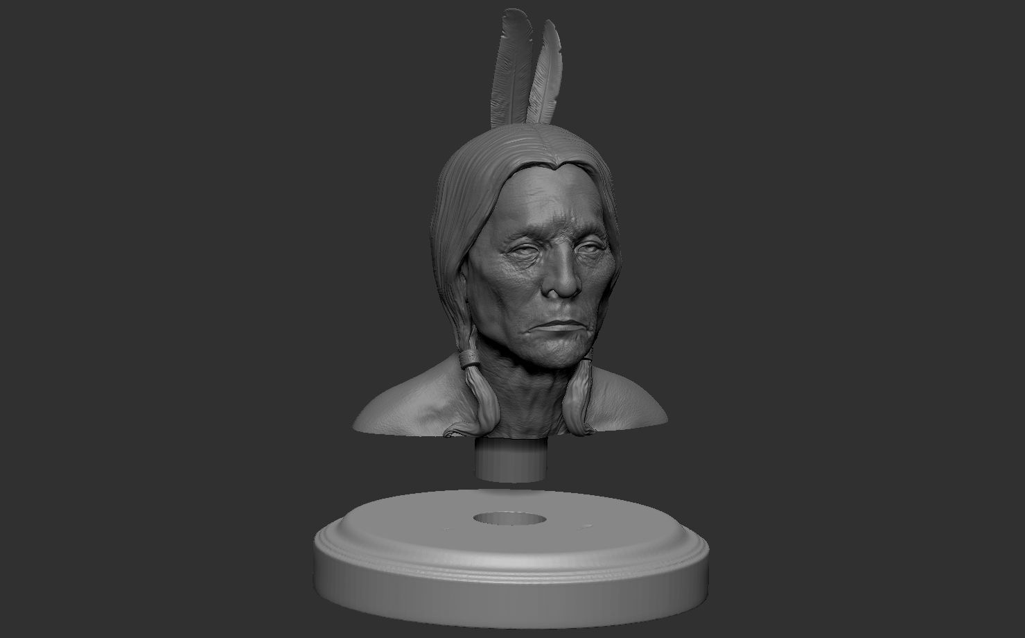 American Native 3D print model_9