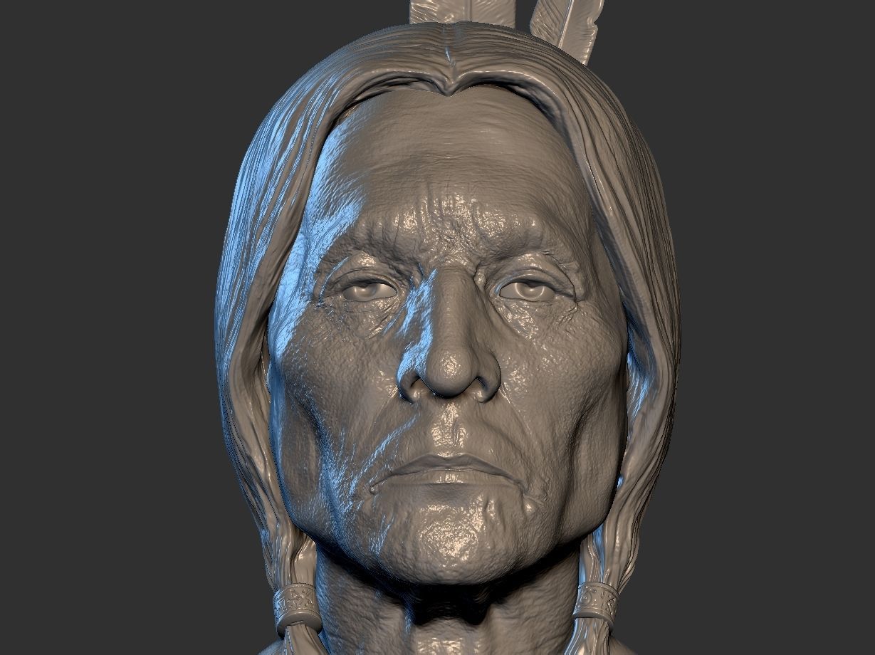 American Native 3D print model_1