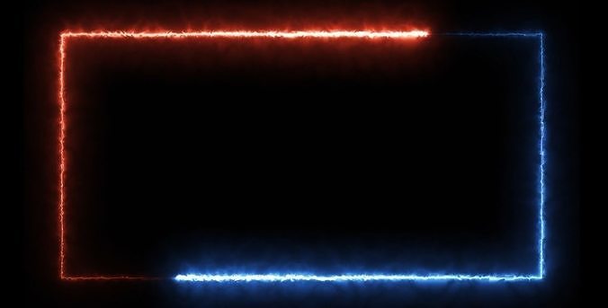 Layout para stream animado - fire  Free 3D model