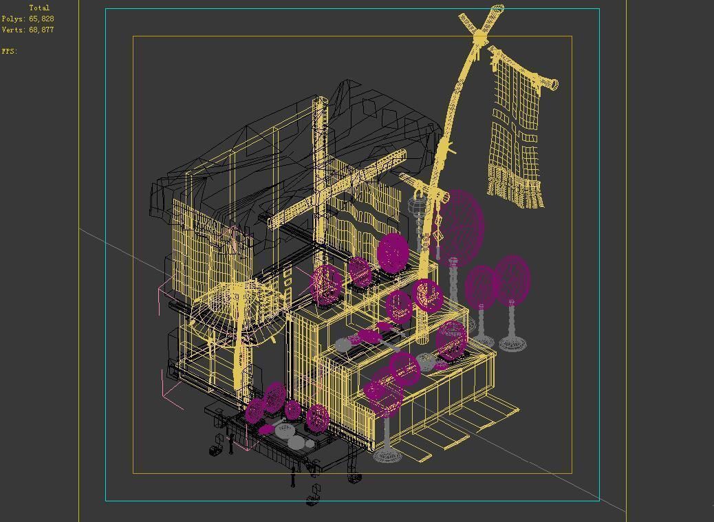 National Crafts-Bronze Mirror Booth 12 3D model_1