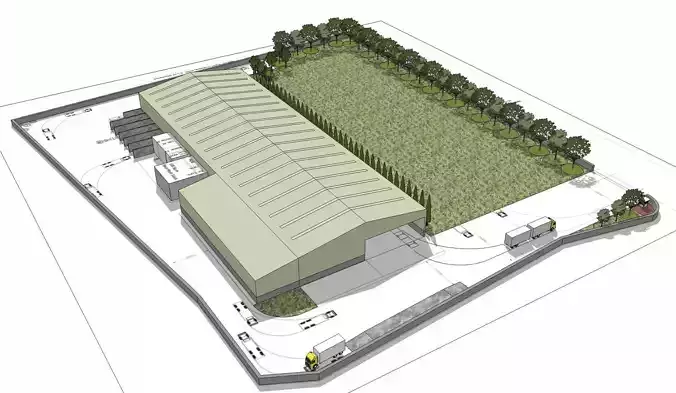 Factory layout -05 3D model
