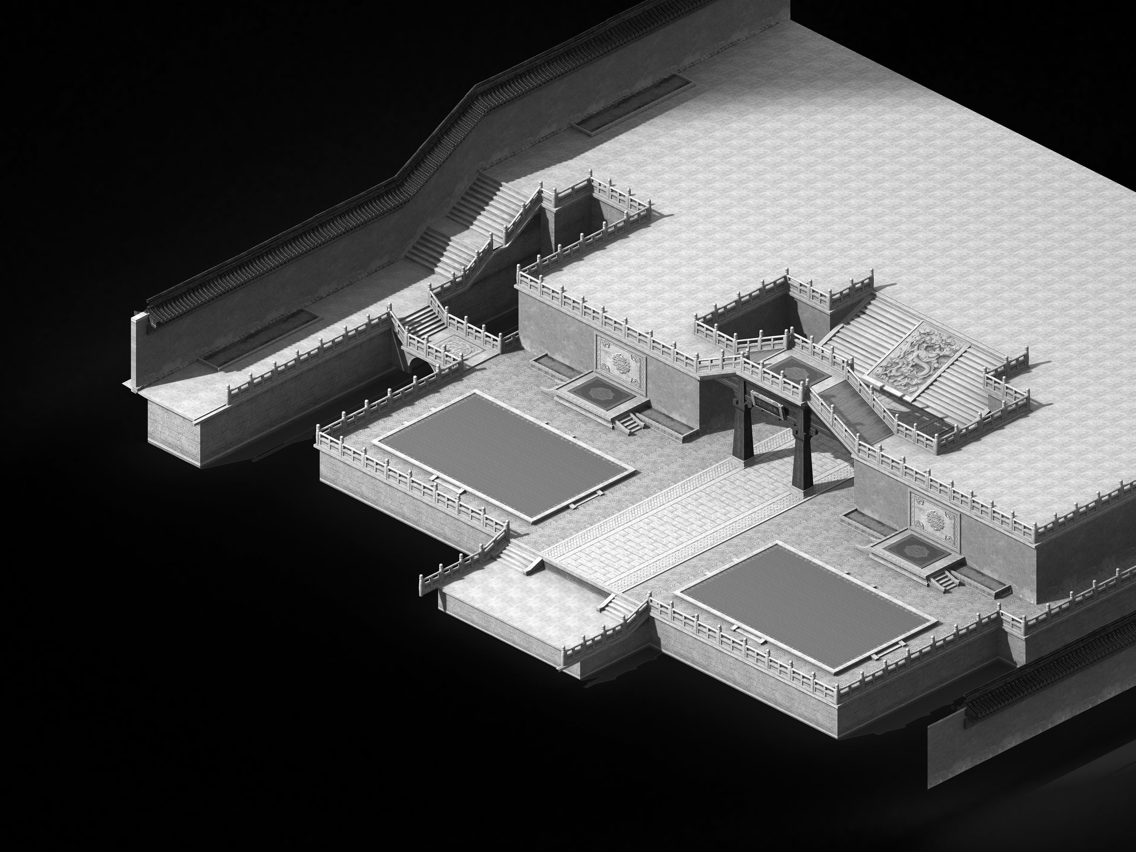 Ming Dynasty-Guozijian-Surface 12 3D model_2