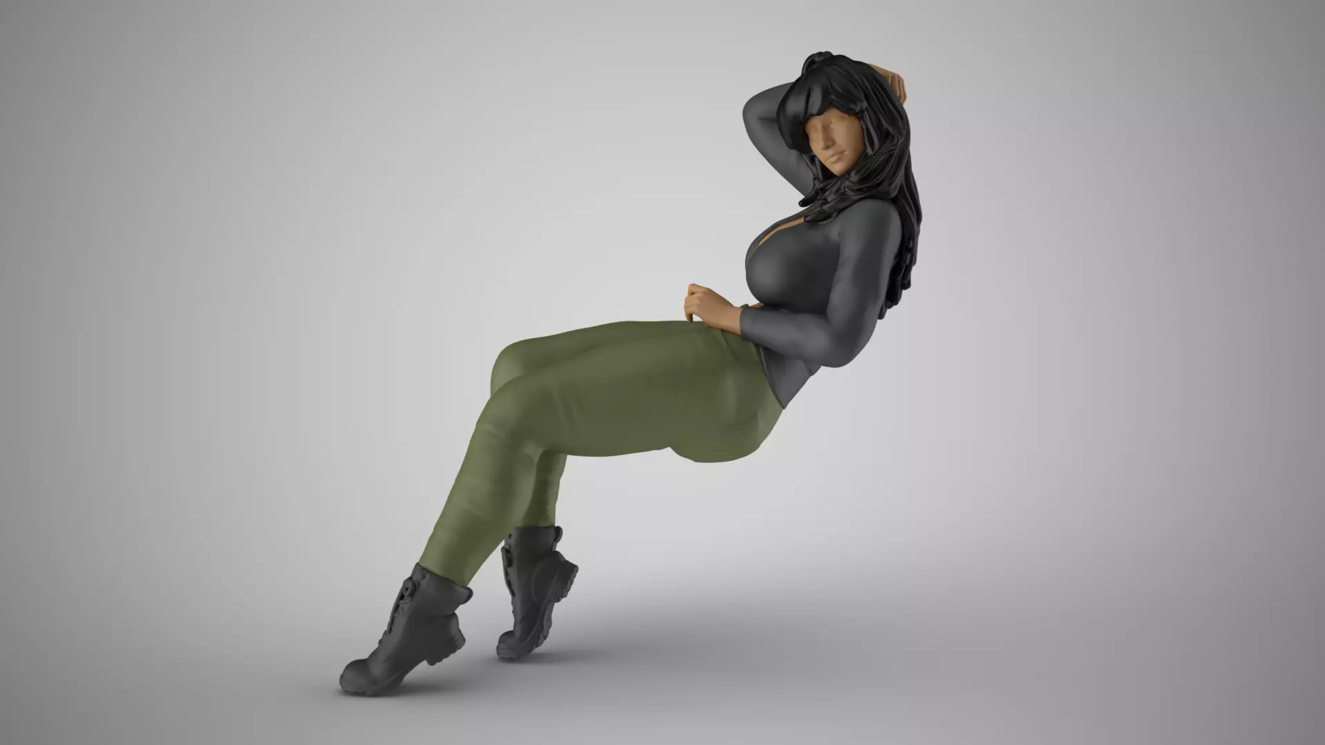 Unchained Woman 3D print model_0