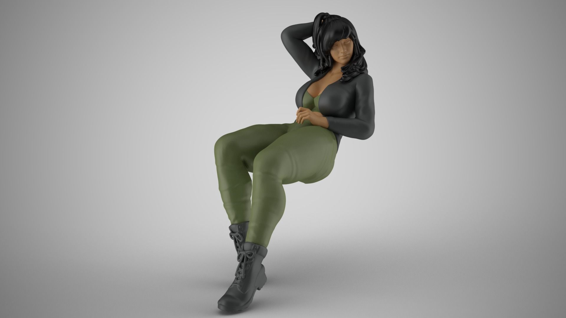 Unchained Woman 3D print model_4