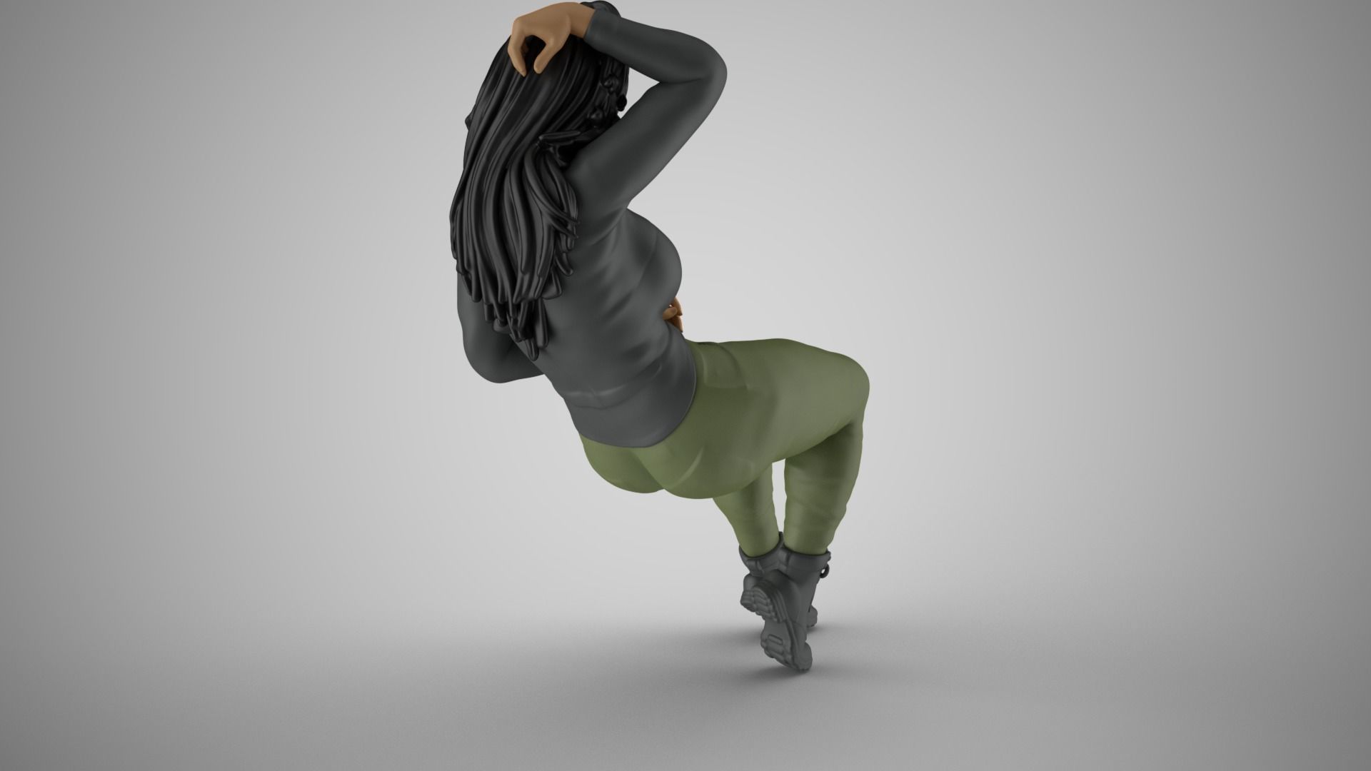 Unchained Woman 3D print model_8